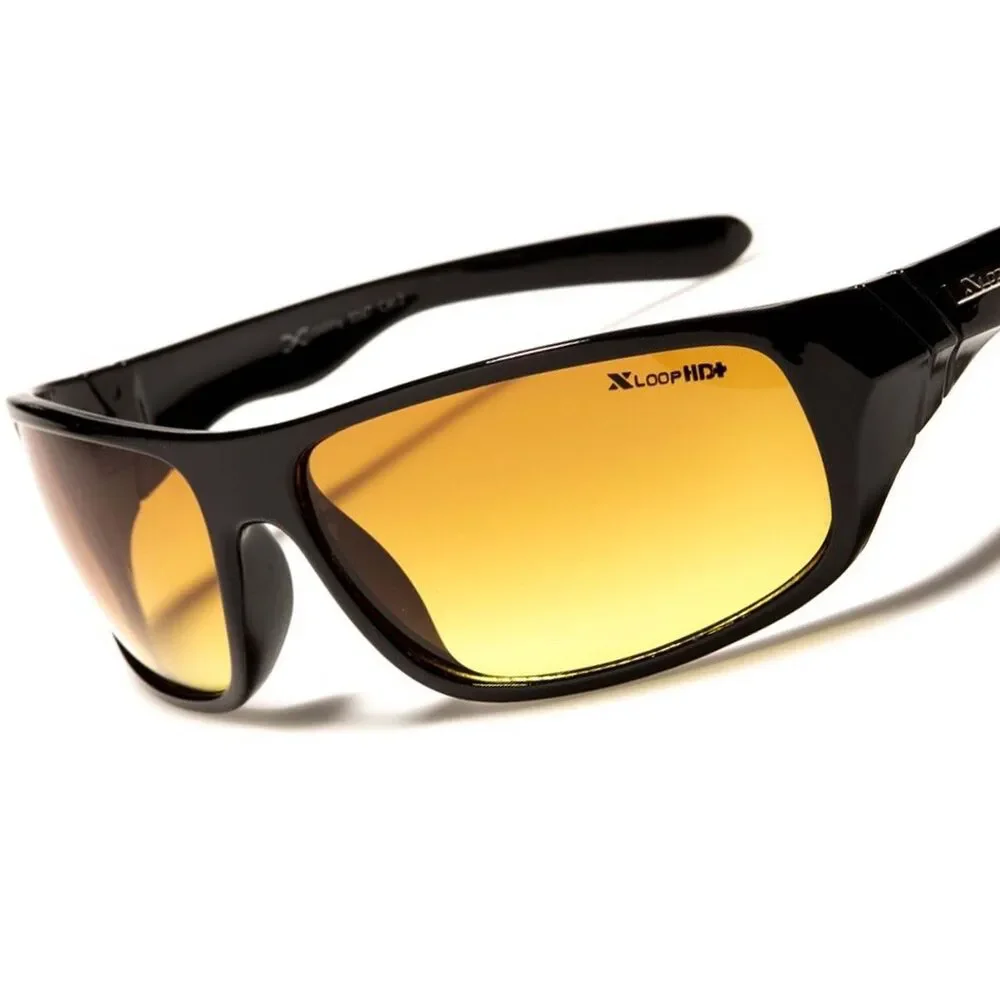 Brown High-Definition Lens Black Driving Modern Stylish Rectangle Sunglasses